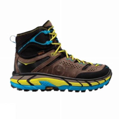Hoka One One Mens Tor Ultra Hi WP Shoe Grey / Cyan Hoka One One Mens Tor Ultra Hi WP Shoe Grey / Cyan